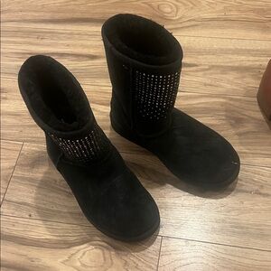 UGG Black Studded Winter Boots